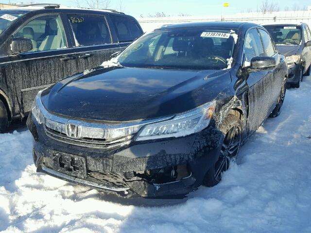 1HGCR2F08HA808965 - 2017 HONDA ACCORD EX BLACK photo 2