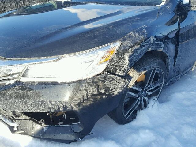 1HGCR2F08HA808965 - 2017 HONDA ACCORD EX BLACK photo 9