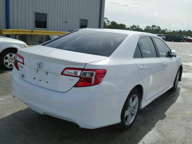 4T1BF1FK9DU697572 - 2013 TOYOTA CAMRY L WHITE photo 4