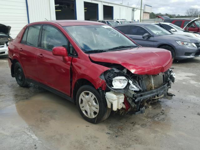 3N1BC1APXBL411948 - 2011 NISSAN VERSA S RED photo 1