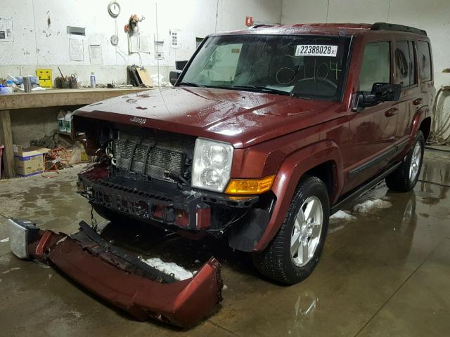 1J8HG48K77C528096 - 2007 JEEP COMMANDER 红色 照片 2