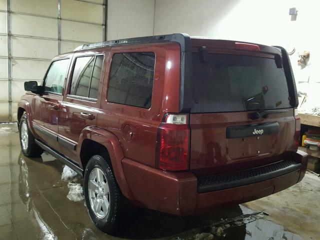 1J8HG48K77C528096 - 2007 JEEP COMMANDER 红色 照片 3