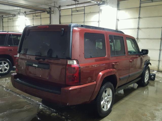 1J8HG48K77C528096 - 2007 JEEP COMMANDER 红色 照片 4