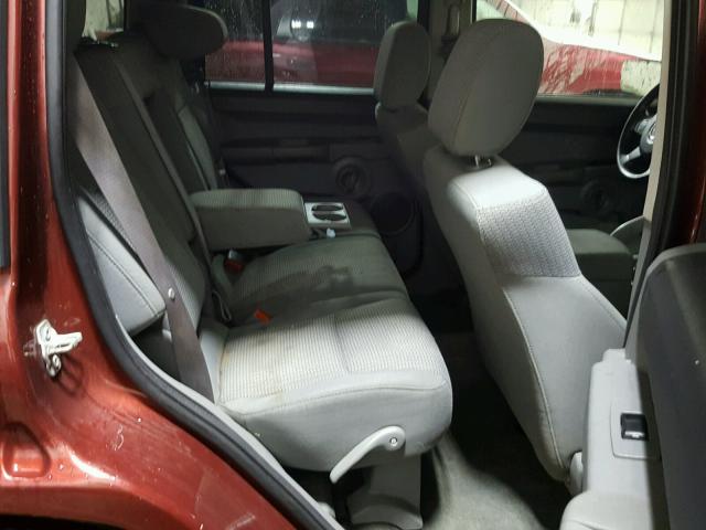 1J8HG48K77C528096 - 2007 JEEP COMMANDER 红色 照片 6
