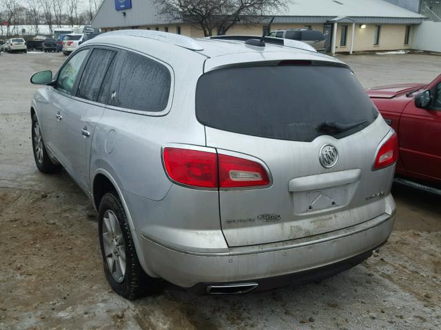 5GAKVBKD6GJ271138 - 2016 BUICK ENCLAVE SILVER photo 3