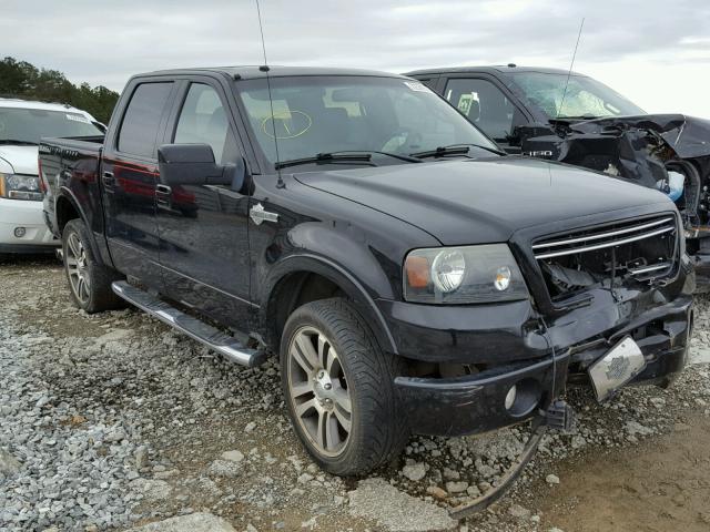 1FTRW14557FA00343 - 2007 FORD F150 SUPER BLACK photo 1