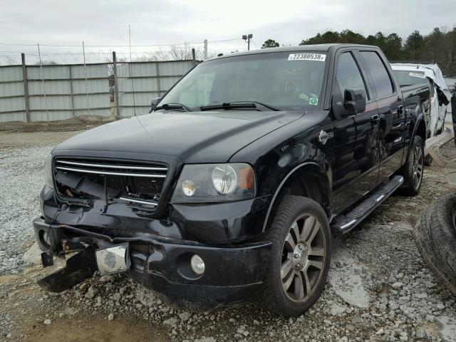 1FTRW14557FA00343 - 2007 FORD F150 SUPER BLACK photo 2