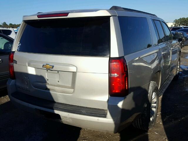 1GNSCHEC6FR255393 - 2015 CHEVROLET SUBURBAN C TAN photo 4