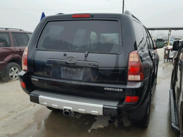 JTEZU14R040021619 - 2004 TOYOTA 4RUNNER SR BLACK photo 4