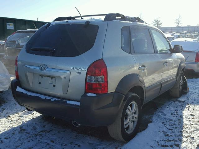 KM8JN12D66U332615 - 2006 HYUNDAI TUCSON GLS SILVER photo 4