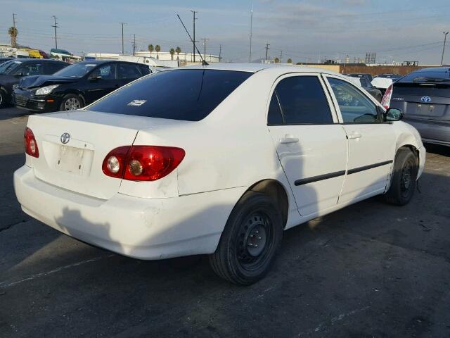 JTDBR32EX52066074 - 2005 TOYOTA COROLLA CE WHITE photo 4