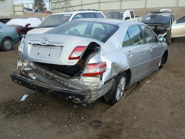 4T1BK3EK8AU106314 - 2010 TOYOTA CAMRY SE SILVER photo 4