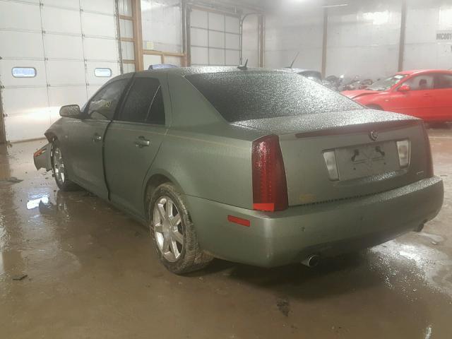 1G6DW677550220640 - 2005 CADILLAC STS GREEN photo 3