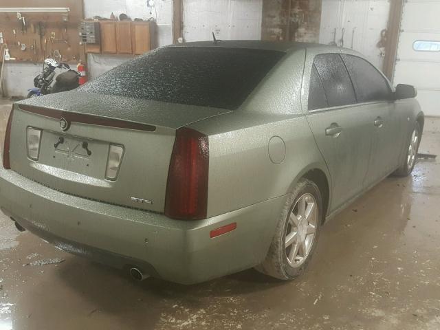 1G6DW677550220640 - 2005 CADILLAC STS GREEN photo 4