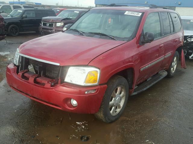 1GKDT13S222333663 - 2002 GMC ENVOY BURGUNDY photo 2