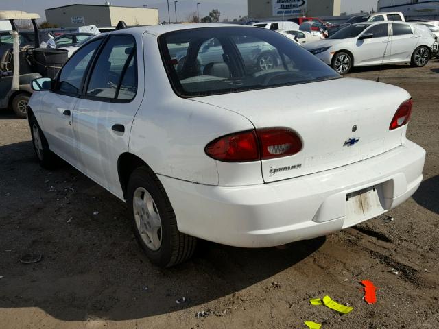 1G1JC524X17123217 - 2001 CHEVROLET CAVALIER B WHITE photo 3