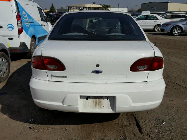 1G1JC524X17123217 - 2001 CHEVROLET CAVALIER B WHITE photo 9