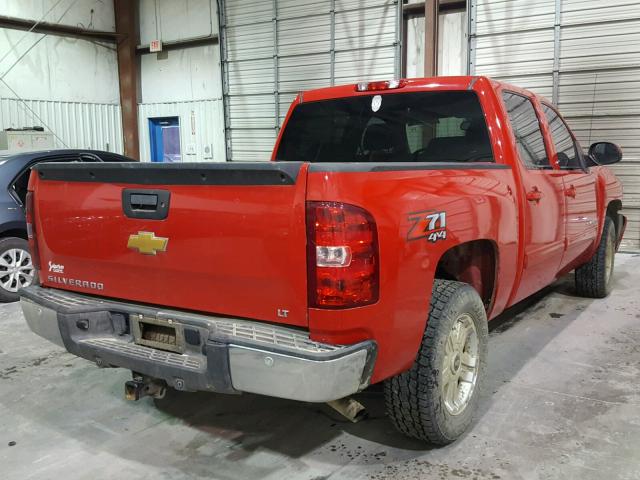 3GCPKSE75DG153307 - 2013 CHEVROLET SILVERADO RED photo 4