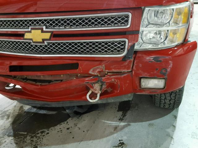 3GCPKSE75DG153307 - 2013 CHEVROLET SILVERADO RED photo 9