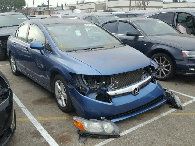 1HGFA16898L085992 - 2008 HONDA CIVIC EX BLUE photo 1