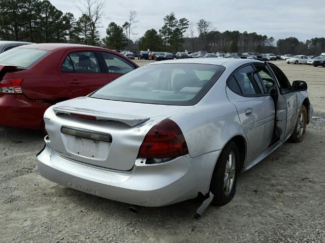 2G2WP522051167640 - 2005 PONTIAC GRAND PRIX SILVER photo 4