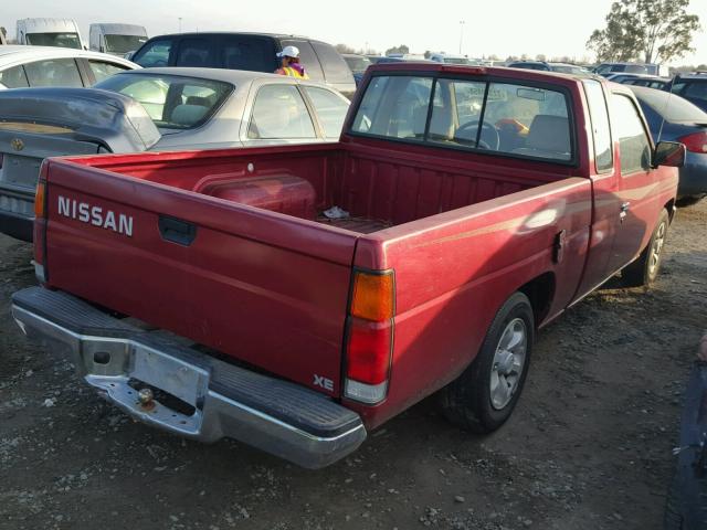 1N6SD16S1VC313198 - 1997 NISSAN TRUCK KING RED photo 4