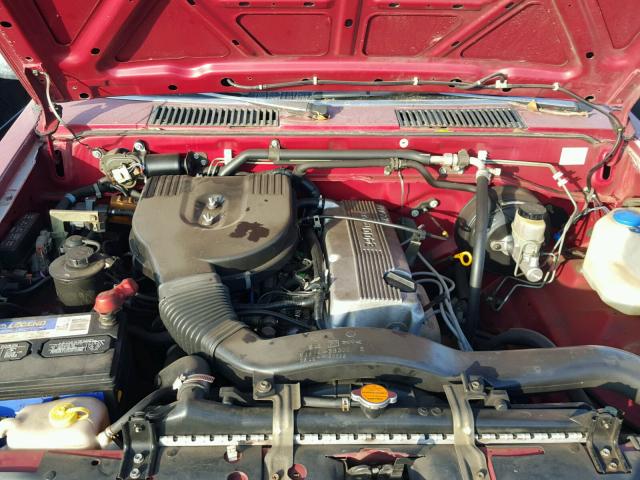 1N6SD16S1VC313198 - 1997 NISSAN TRUCK KING RED photo 7