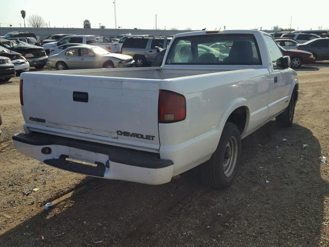 1GCCS14W11K109133 - 2001 CHEVROLET S TRUCK S1 WHITE photo 4