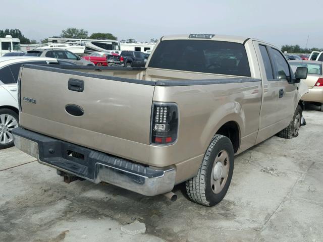 1FTRX12W87KC14226 - 2007 FORD F150 GOLD photo 4