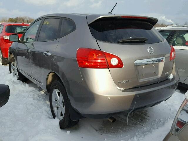 JN8AS5MT4DW034451 - 2013 NISSAN ROGUE S GRAY photo 3