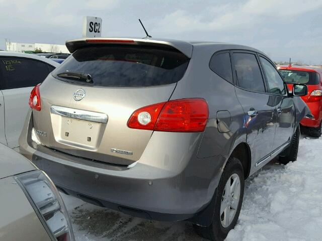 JN8AS5MT4DW034451 - 2013 NISSAN ROGUE S GRAY photo 4