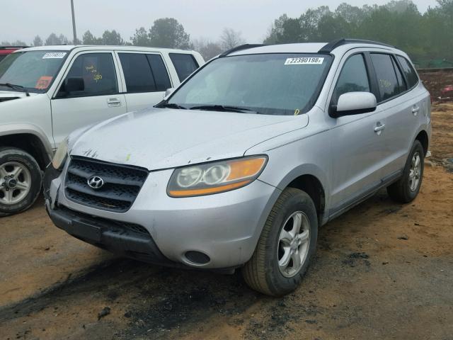 5NMSG13D48H154215 - 2008 HYUNDAI SANTA FE G SILVER photo 2