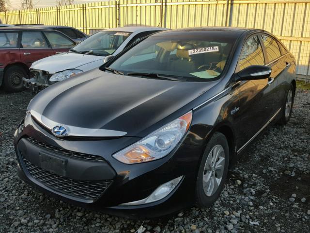 KMHEC4A44EA114019 - 2014 HYUNDAI SONATA HYB BLACK photo 2