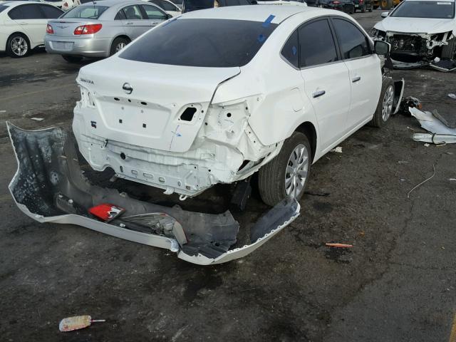 3N1AB7AP7HY266431 - 2017 NISSAN SENTRA S WHITE photo 4