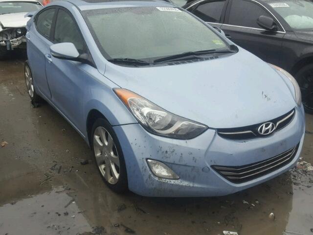 KMHDH4AE2BU158021 - 2011 HYUNDAI ELANTRA GL BLUE photo 1