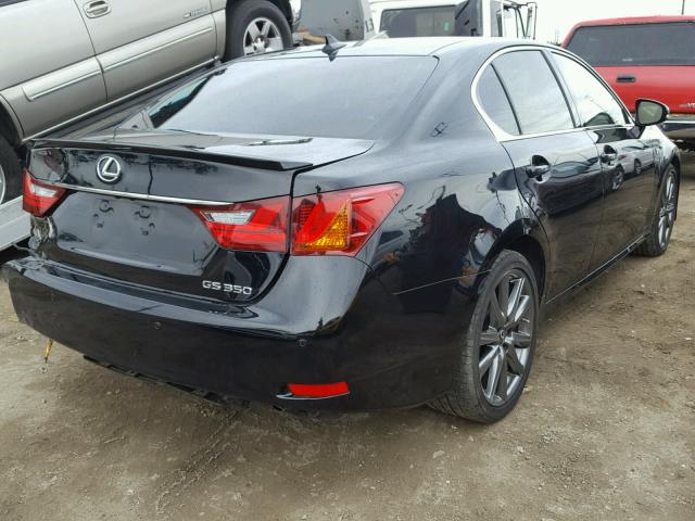 JTHBE1BL2D5028865 - 2013 LEXUS GS 350 BLACK photo 4