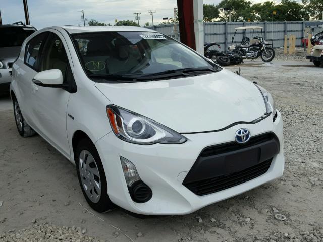 JTDKDTB31F1114534 - 2015 TOYOTA PRIUS C WHITE photo 1