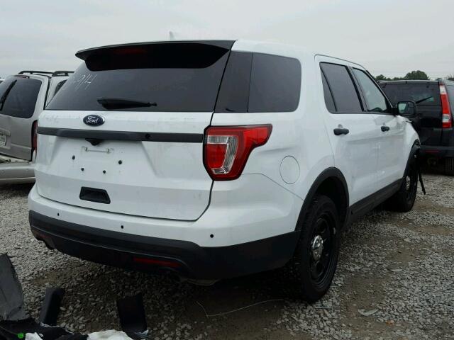 1FM5K8AR0HGB41161 - 2017 FORD EXPLORER P WHITE photo 4