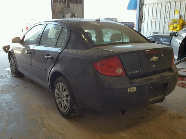 1G1AS58H997273327 - 2009 CHEVROLET COBALT LS GRAY photo 3