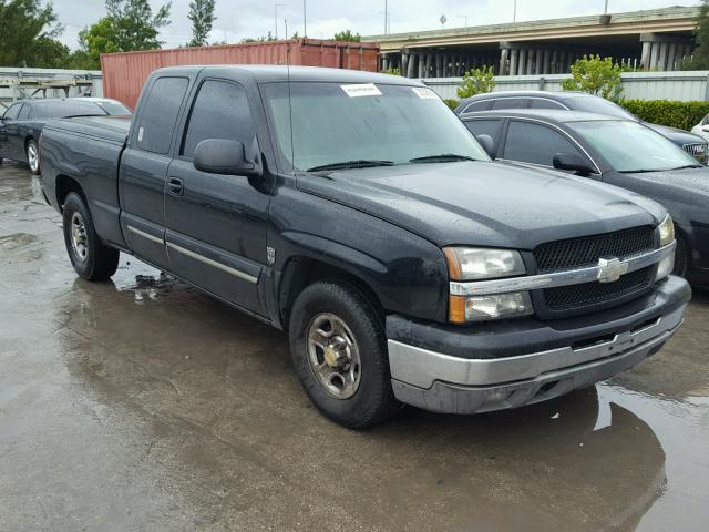 2GCEC19V241339273 - 2004 CHEVROLET SILVERADO BLACK photo 1