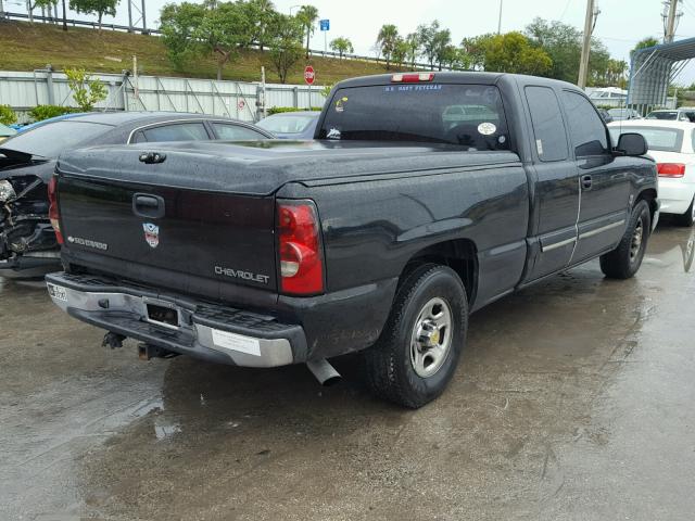 2GCEC19V241339273 - 2004 CHEVROLET SILVERADO BLACK photo 4