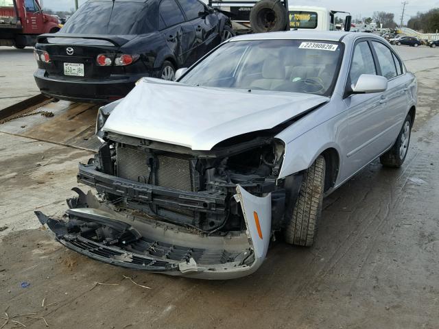 KNAGE123585207153 - 2008 KIA OPTIMA LX SILVER photo 2