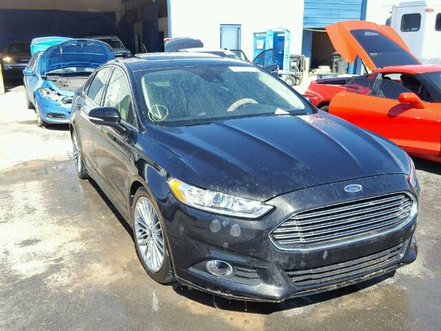 3FA6P0HR1DR105313 - 2013 FORD FUSION SE BLACK photo 1