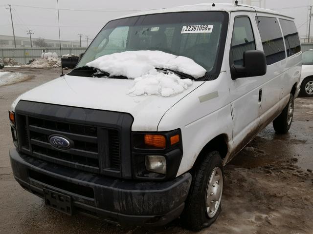 1FBNE3BL3CDA44933 - 2012 FORD ECONOLINE WHITE photo 2