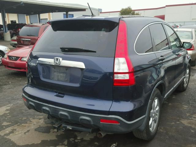 JHLRE38519C001473 - 2009 HONDA CR-V EX BLUE photo 4