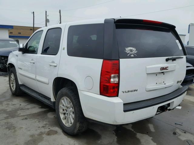 1GKFC13508R190070 - 2008 GMC YUKON HYBR WHITE photo 3