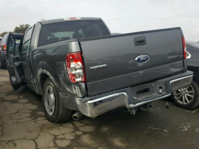 1FTRW12W37FA20246 - 2007 FORD F150 SUPER GRAY photo 3