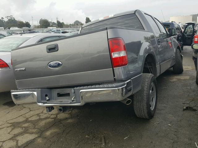 1FTRW12W37FA20246 - 2007 FORD F150 SUPER GRAY photo 4