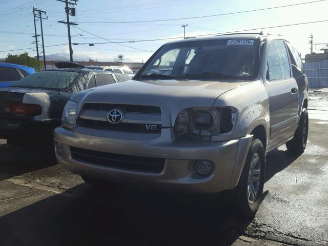 5TDZT34A87S286769 - 2007 TOYOTA SEQUOIA SR GOLD photo 2