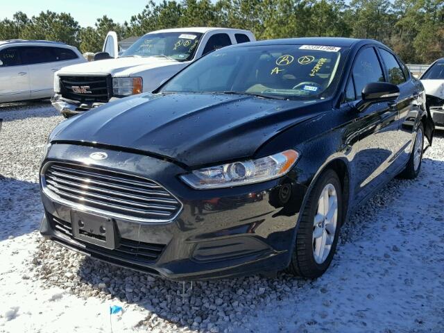 3FA6P0H79GR279388 - 2016 FORD FUSION SE BLACK photo 2